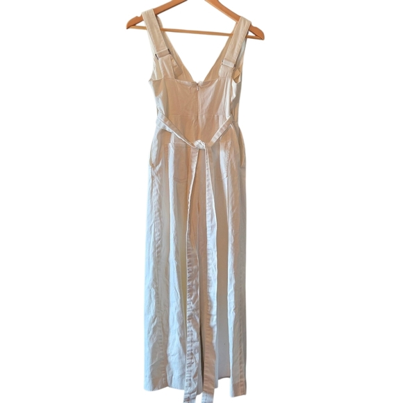 Chino By Anthropologie Women's Jumpsuit White Wide leg Cotton Size 0 - Picture 7 of 13